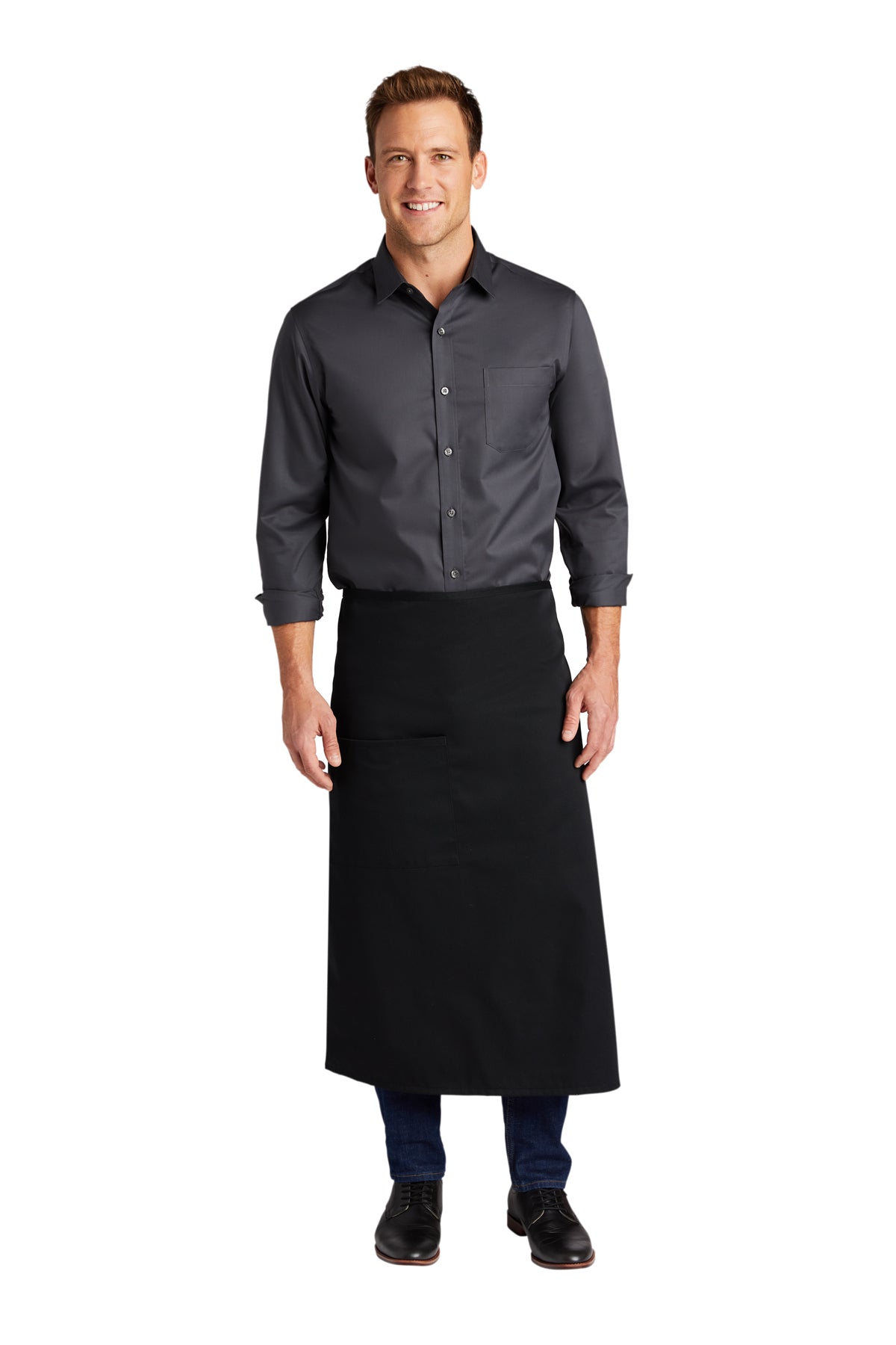 Port Authority® Easy Care Full Bistro Apron with Stain Release