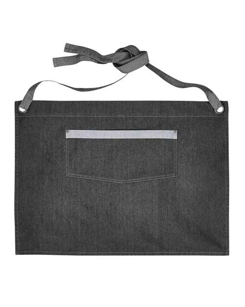 Domain Contrast Denim Waist Apron with Pocket - RP128