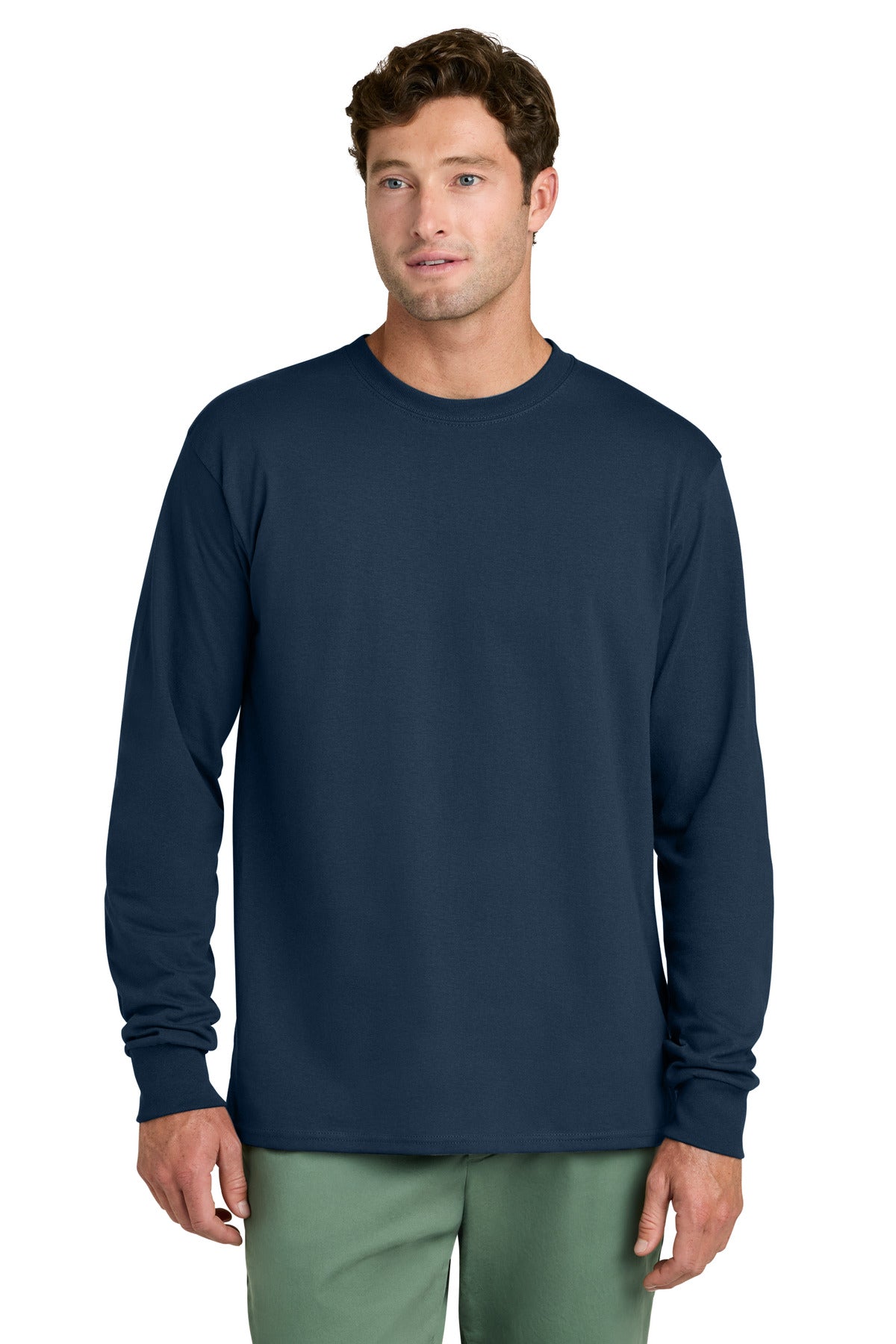 Port & Co ™ Long Sleeve Core Cotton Tee. PC54LS