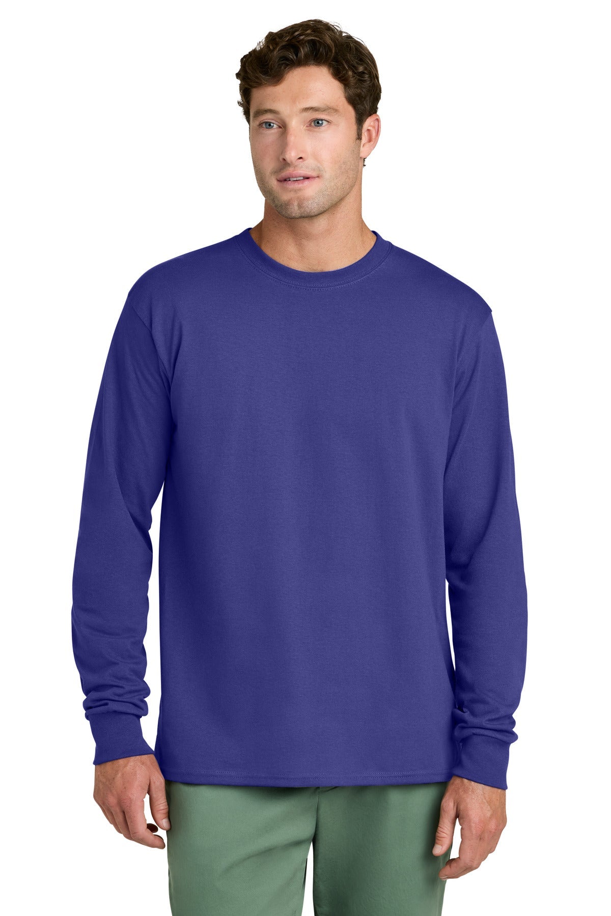 Port & Co ™ Long Sleeve Core Cotton Tee. PC54LS