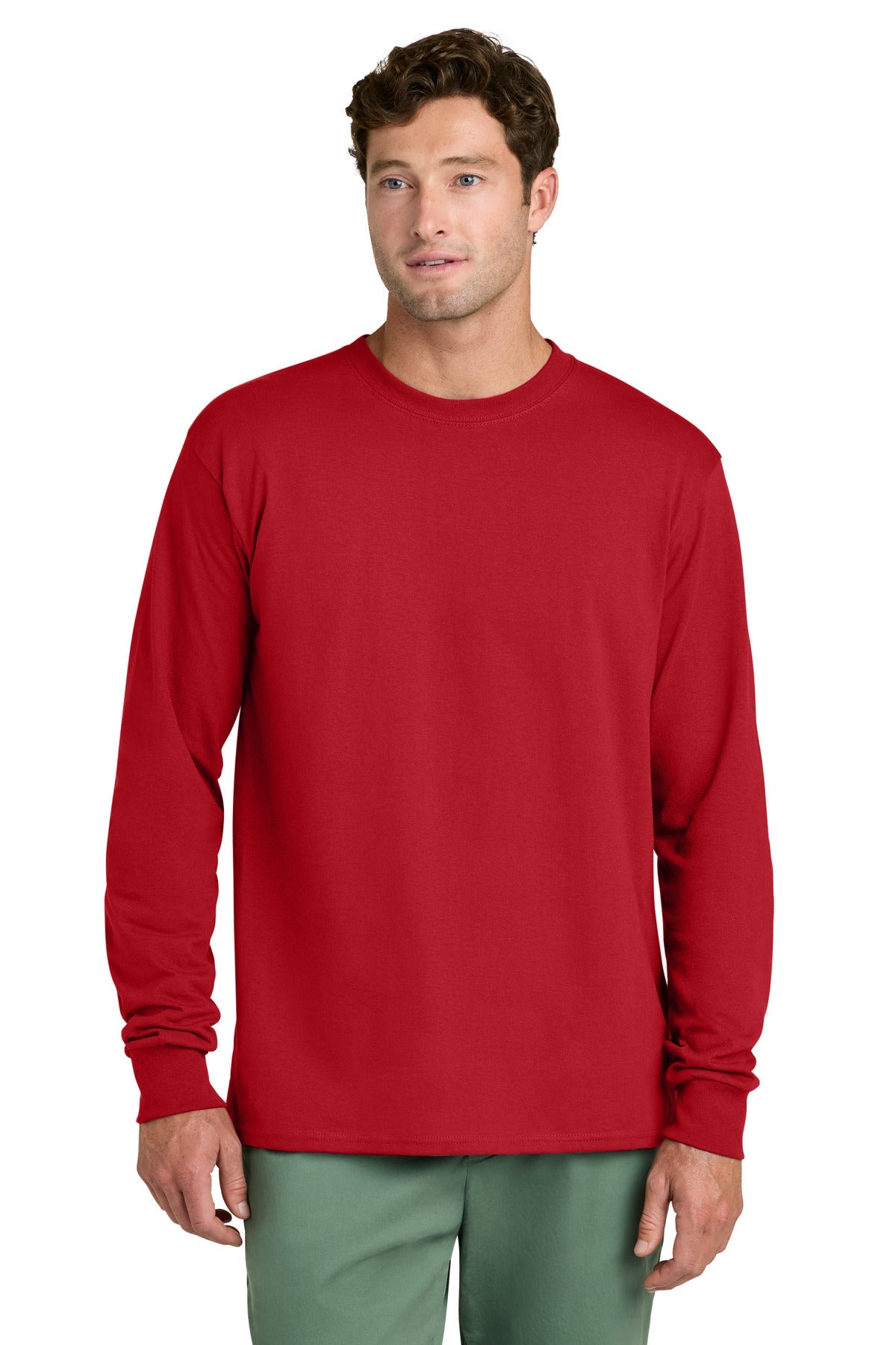 Port & Co ™ Long Sleeve Core Cotton Tee. PC54LS