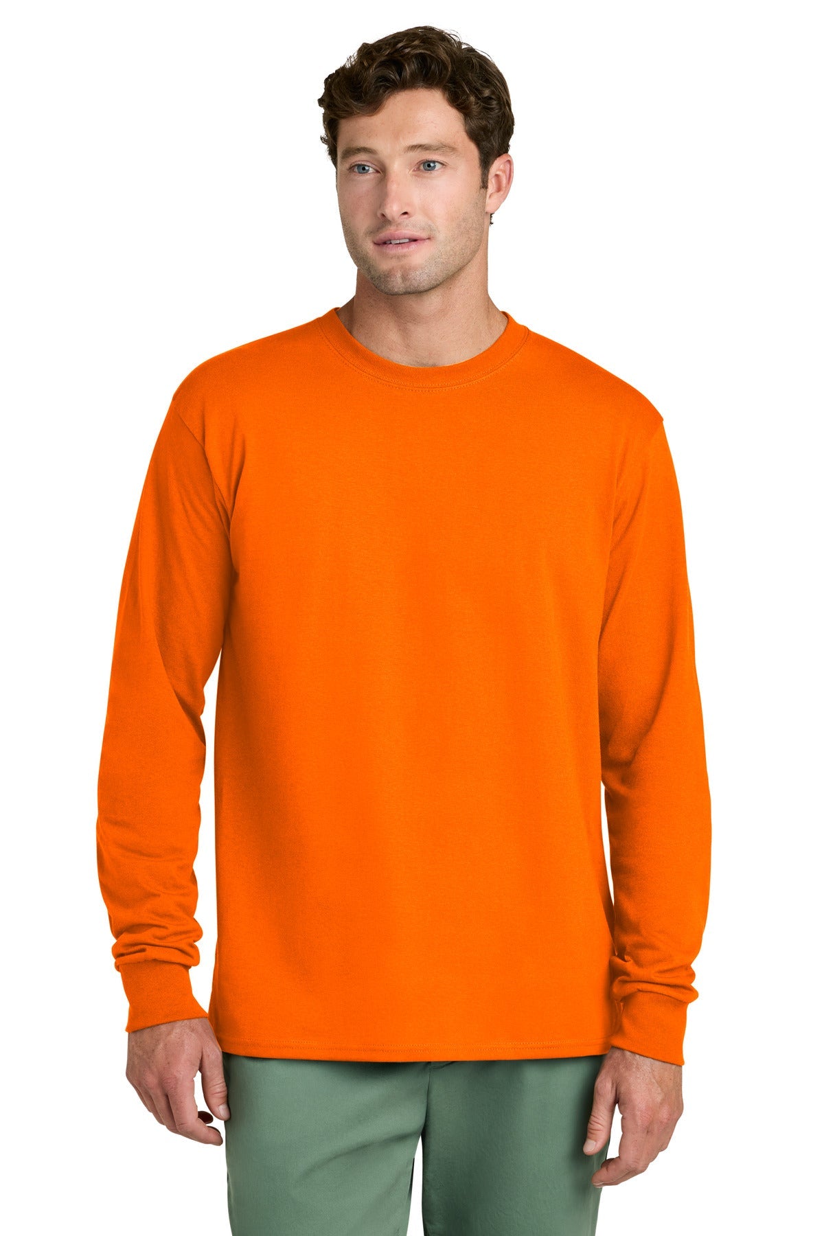 Port & Co ™ Long Sleeve Core Cotton Tee. PC54LS