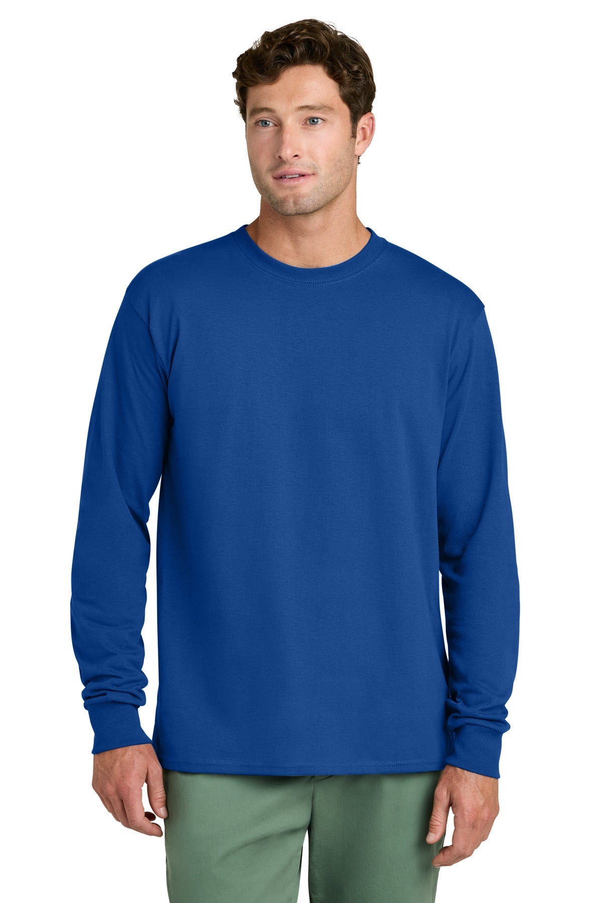 Port & Co ™ Long Sleeve Core Cotton Tee. PC54LS