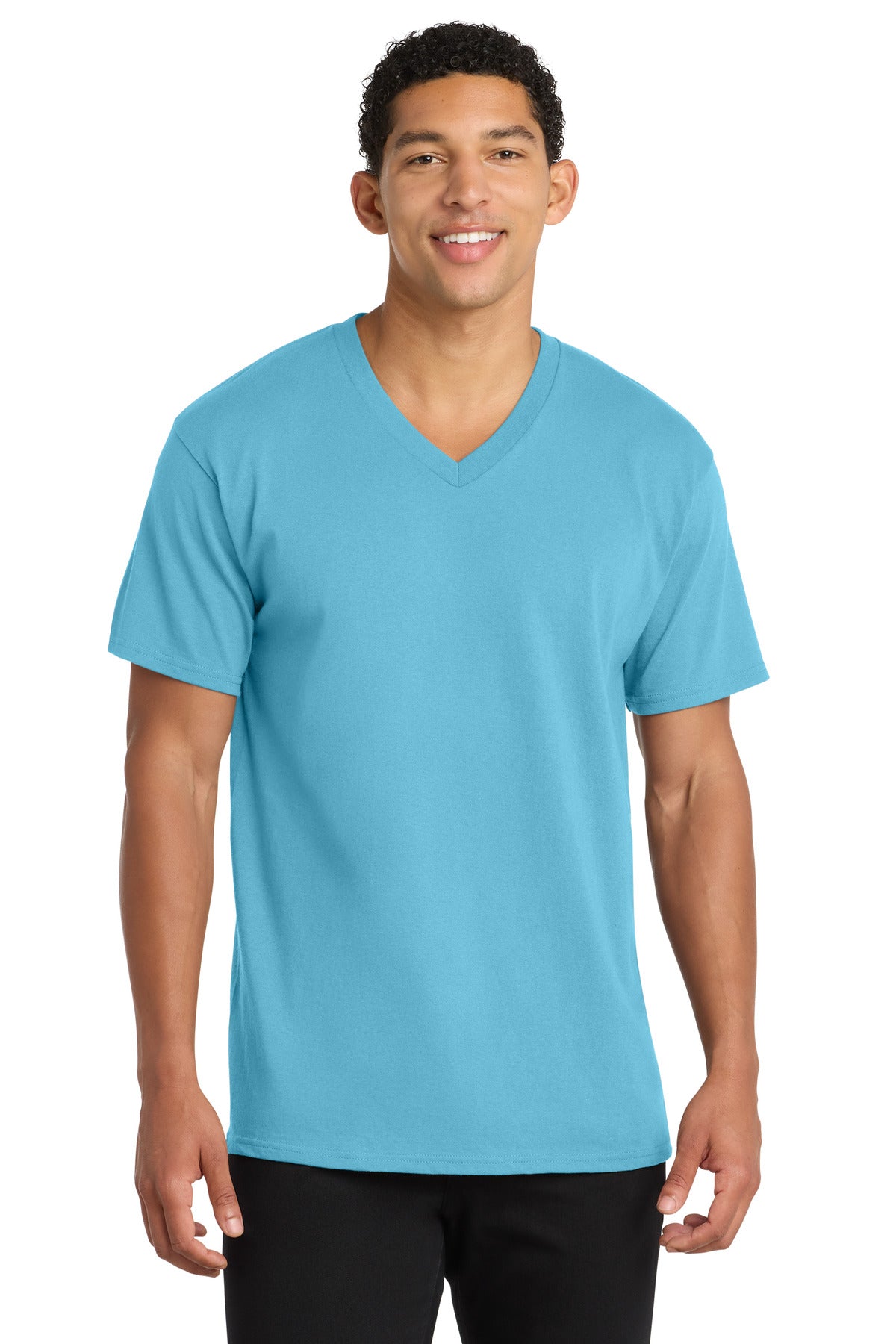 Port & Co ™ Core Cotton V-Neck Tee. PC54V