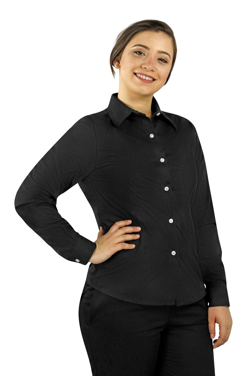 Women's Server Long Sleeve Dress Shirt - PermaChef USA