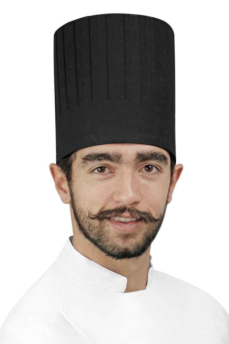 Pleated Chef Hat 7" Height - PermaChef USA