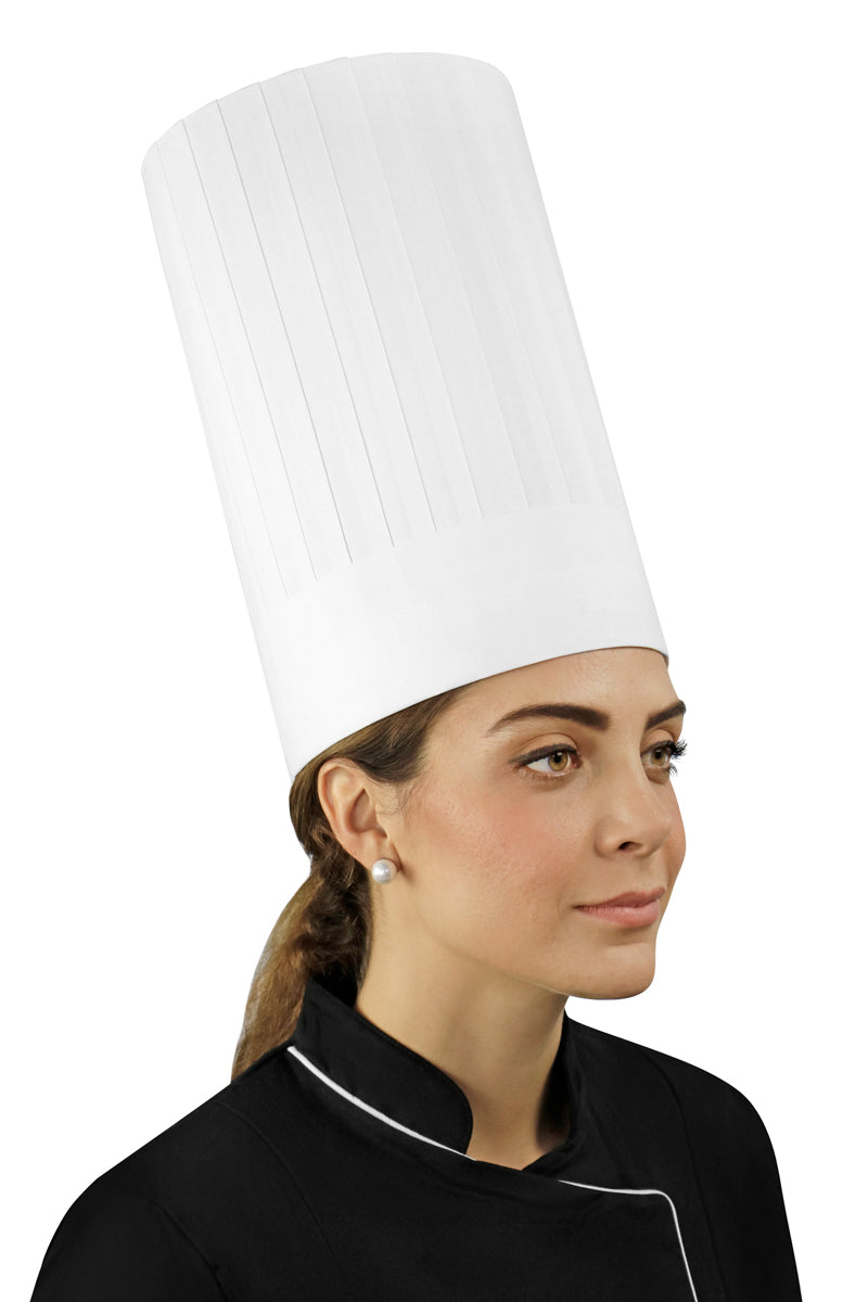 Pleated Chef Hat 12" Height - PermaChef USA