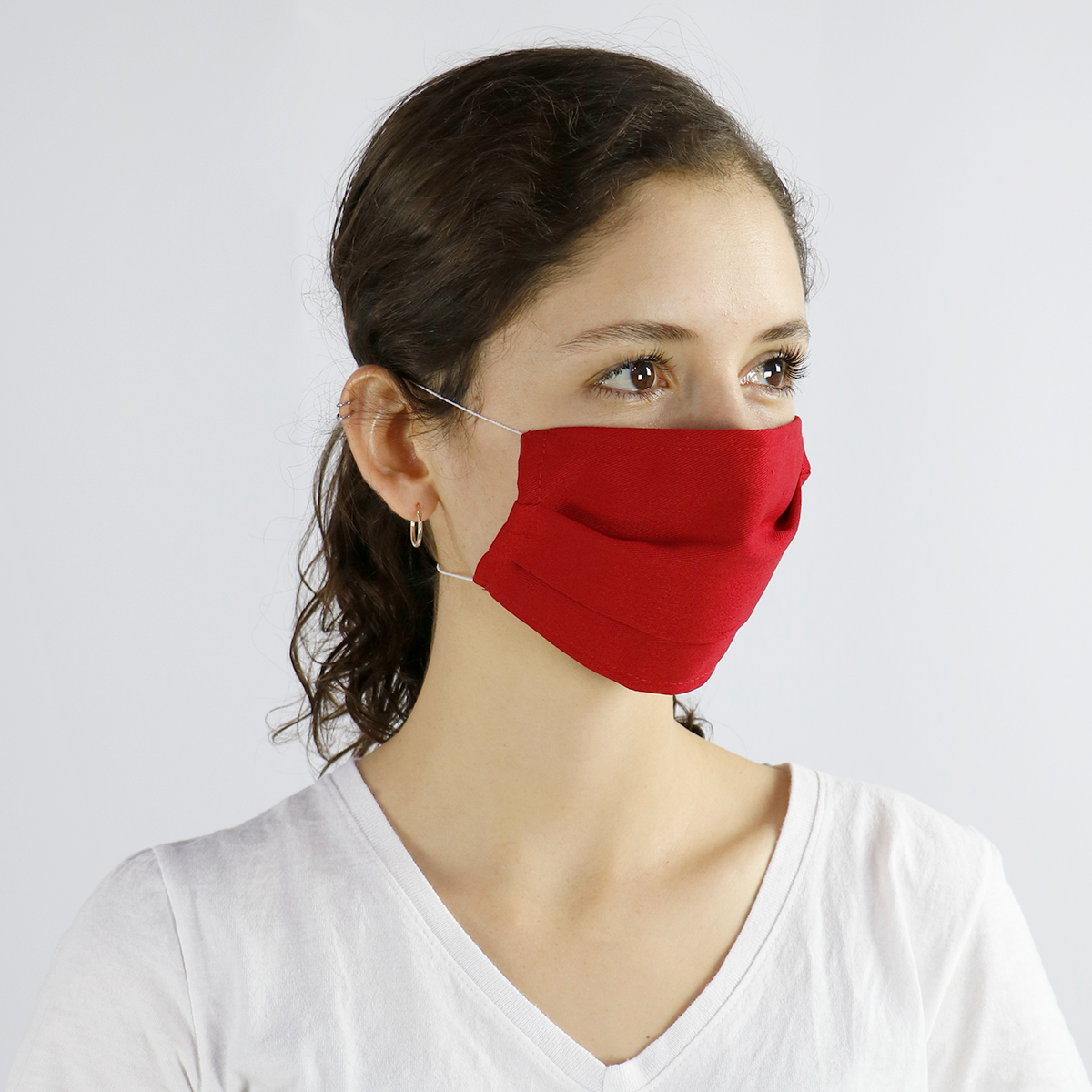 Red Washable and Reusable Cloth Face Mask (10-Pack) - PermaChef USA