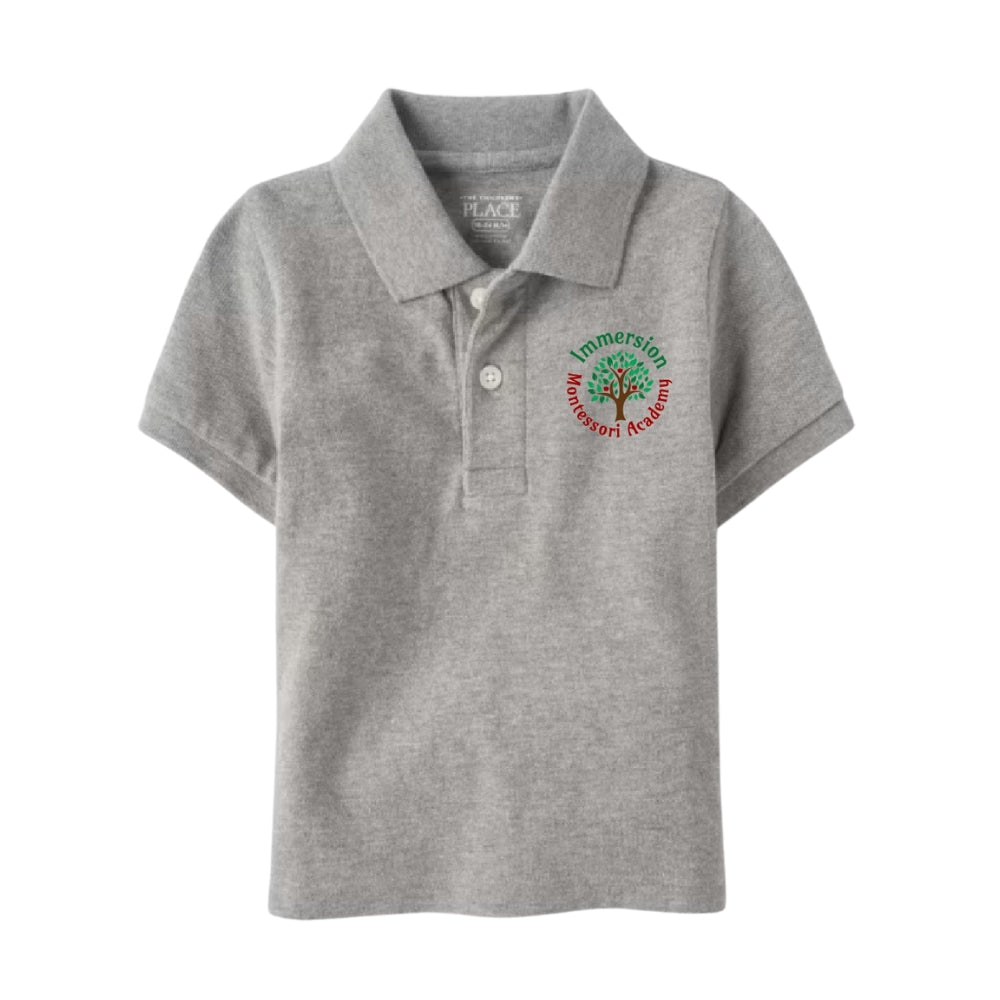 Short-Sleeve Pique Polo Boys MONTESSORI