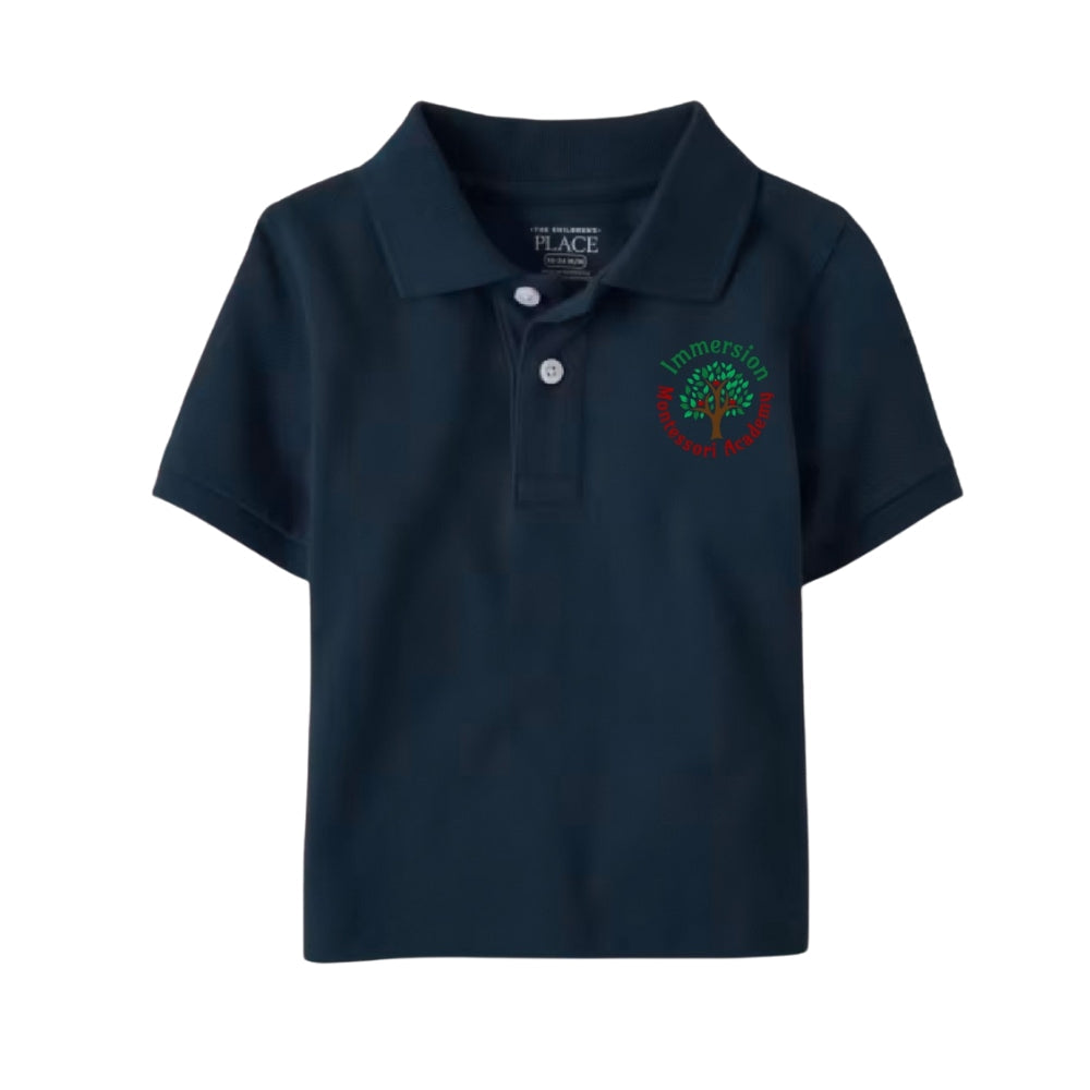 Short-Sleeve Pique Polo Boys MONTESSORI