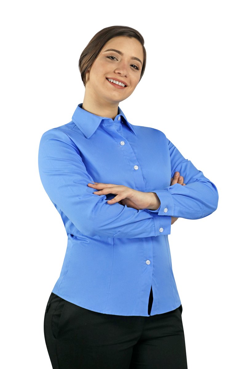 Women's Server Long Sleeve Dress Shirt - PermaChef USA 