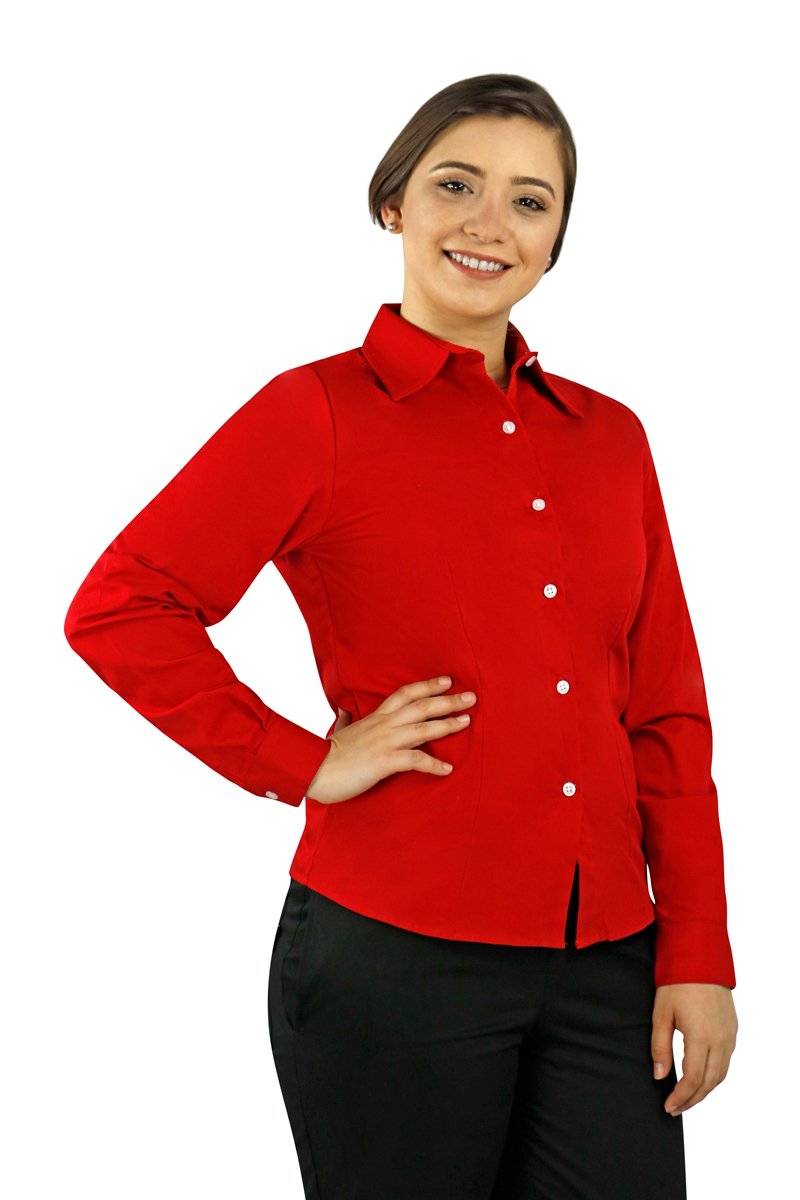 Women's Server Long Sleeve Dress Shirt - PermaChef USA 