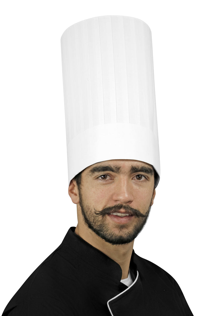 Pleated Chef Hat 12" Height - PermaChef USA 