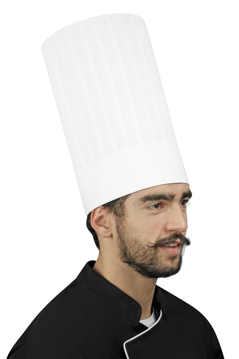 Pleated Chef Hat 12" Height - PermaChef USA 