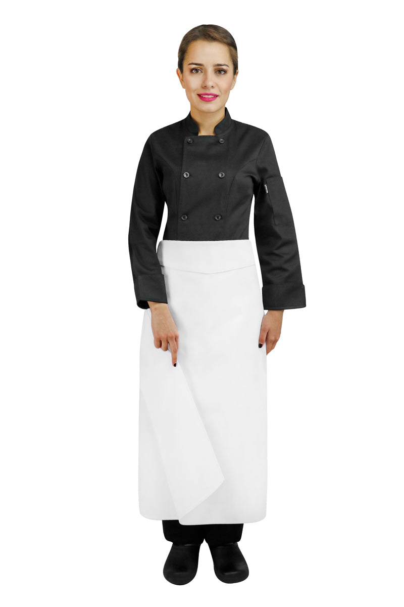 Four-Way Chef Apron with Waistband - PermaChef USA 