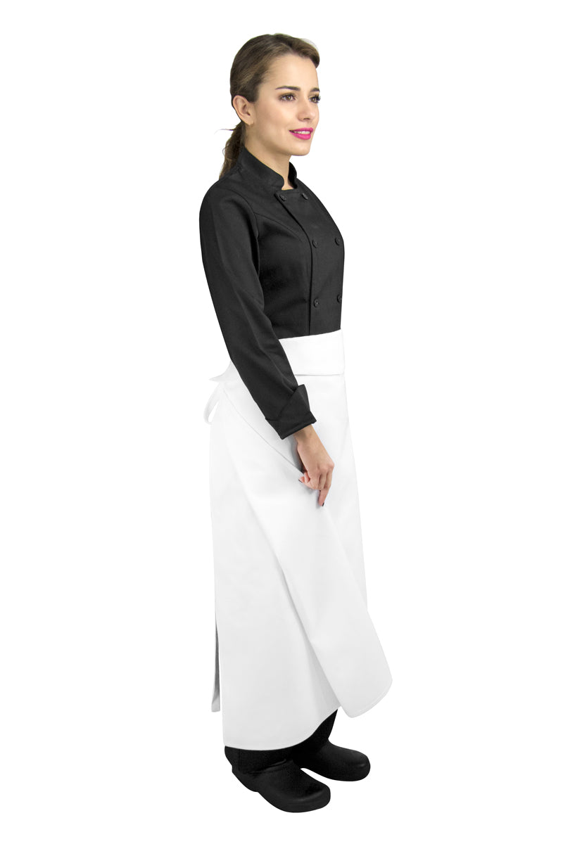 Four-Way Chef Apron with Waistband - PermaChef USA 