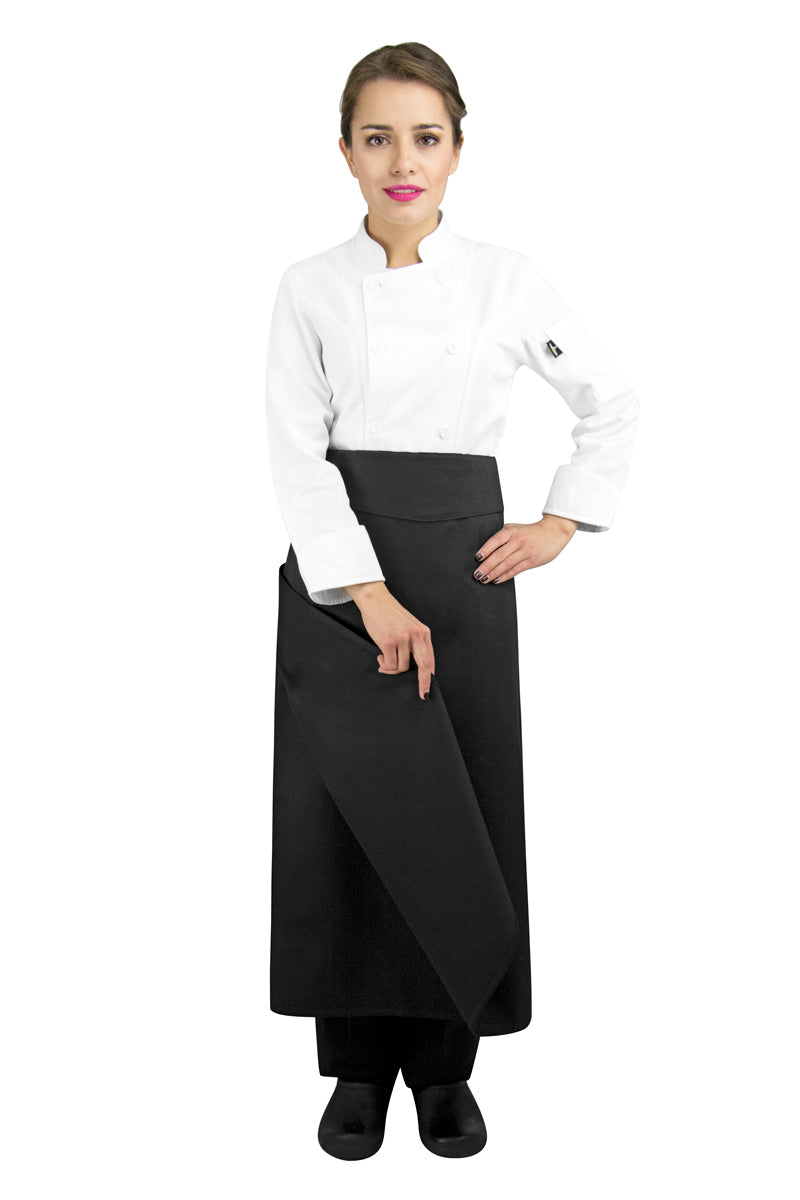 Four-Way Chef Apron with Waistband - PermaChef USA 