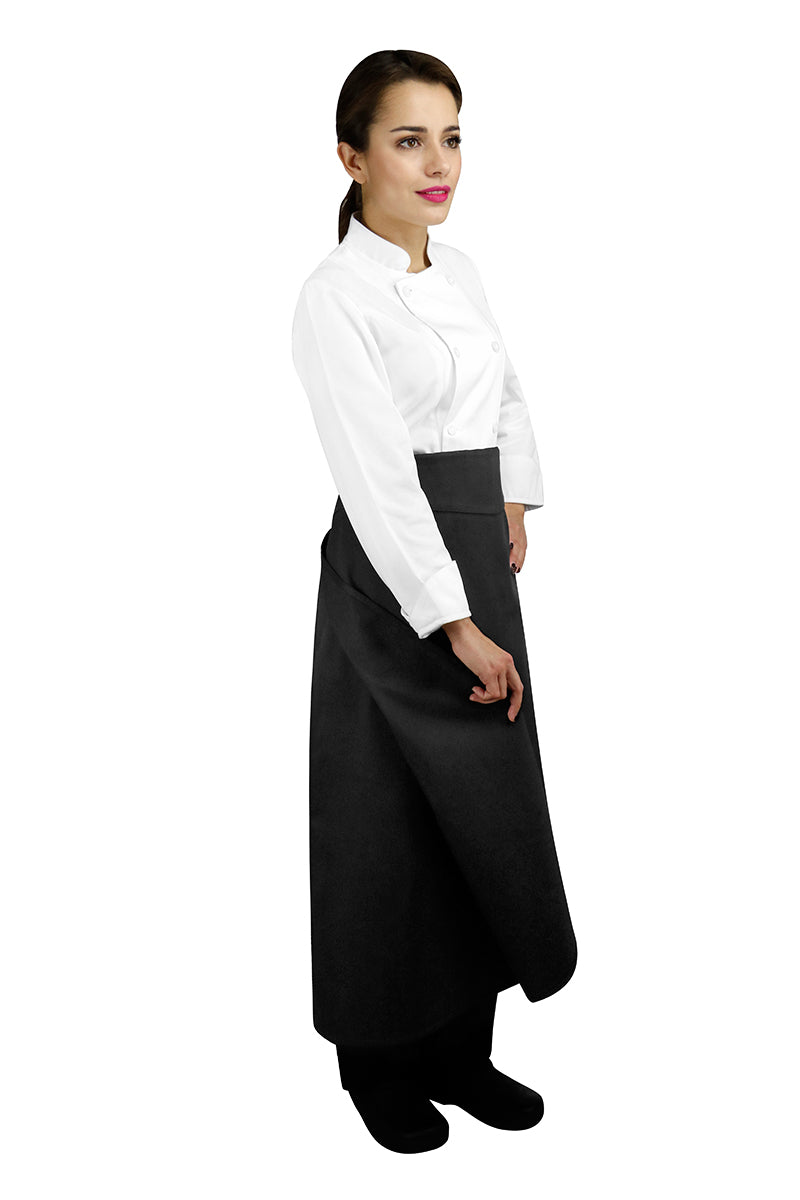 Four-Way Chef Apron with Waistband - PermaChef USA 